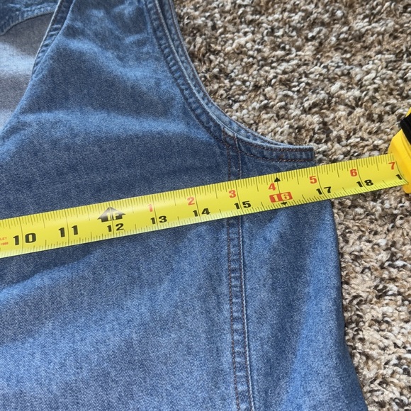 True 90’s Vintage J CREW Denim Maxi Dress, Size Small - Picture 9 of 9